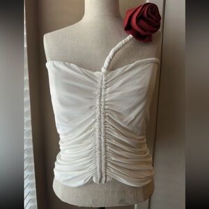 Magda Butrym AW23 BLOUSE in Cream